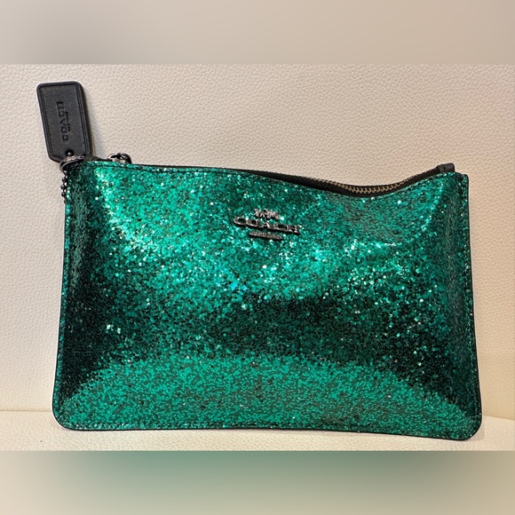 Coach Handbags - NWOT Coach Evergreen Glitter Collection Women's Clutch/Wristlet